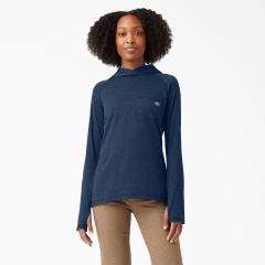 Dickies Womens Navy Long Sleeve Sun Shirt